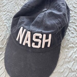 Black Cap with White 'NASH' Embroidery